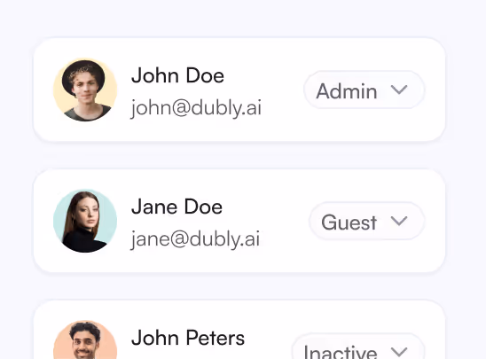 Professional user management